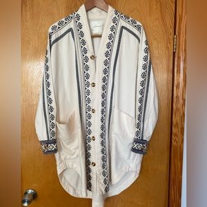 Anthropologie Women’s Embroidered Kimono